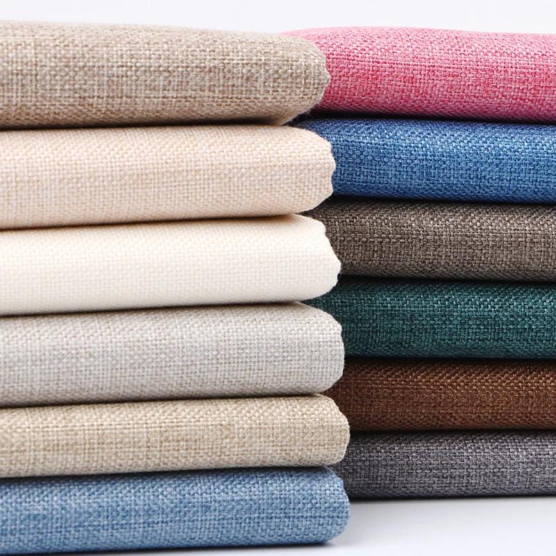 50cmX150cm Cotton Linen Thickened Solid Color Fabric Dustproof Canvas Cloth Sofa Background Cloth Linen Fabric
