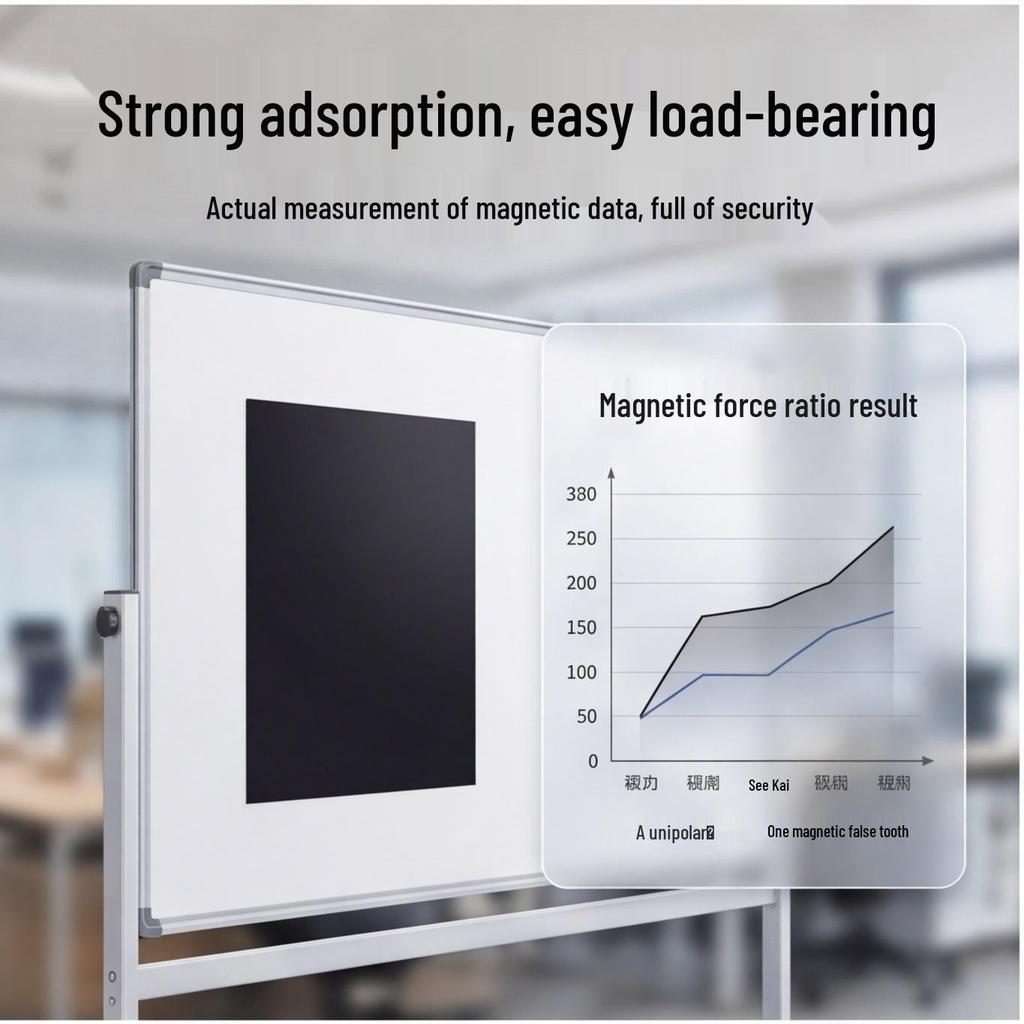 Magnetic A4 Rubber Sheet with Strong Adhesive - Black Board Teaching Aid Sticker