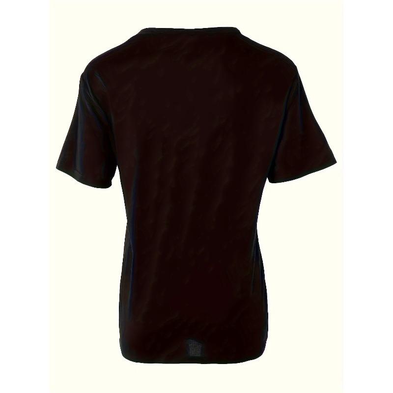 Womens Plus Size Round Neck Valentine's Day Print T Shirt