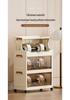 Foldable Dustproof Multi-Layer Storage Cabinet for Kitchen & Living Room
