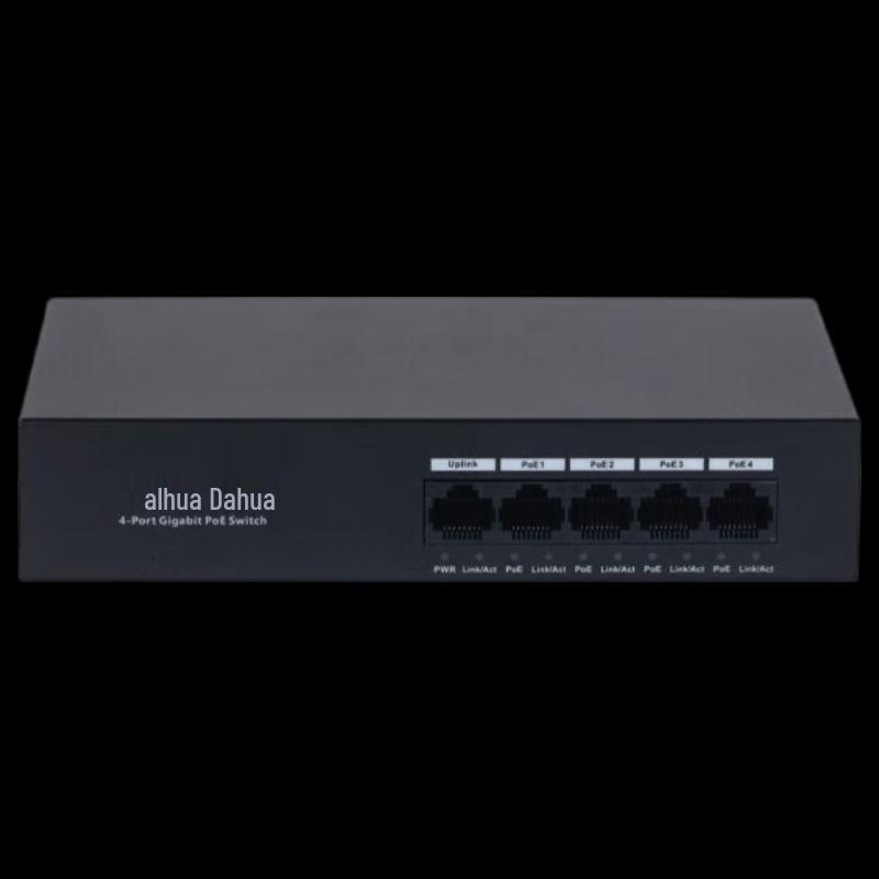 Dahua 4-Port Gigabit High-Power PoE Switch CN Plug (adapter Included)
