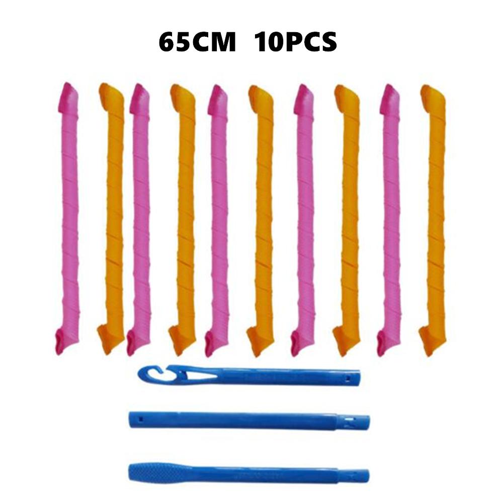 10pcs Heatless Hair Curler No Heat Hair Rollers Sleeping Soft Spiral Curls Lazy Perm Curling Rod Wave Formers Hair Styling Tools