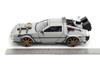 1:24 Scale BACK TO THE FUTURE PART III - TIME MACHINE (RAIL) W/LIGHT Back to the Future Diecast Car [Parallel Import]