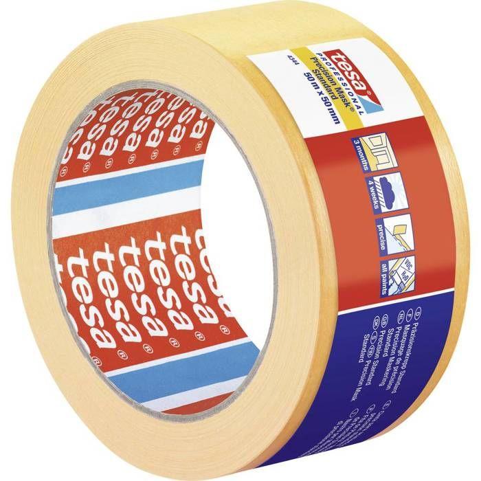 Tesa Precision Standard 04344-00000-00 Masking Tape Präzisionskrepp® Yellow (l X L) 50m X 50mm 1pc(s)