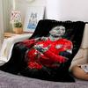 Urban Style Portrait Blankets Flannel Printed Breathable Warm Throw Blanket for Home Office Bedspreads 0708a71
