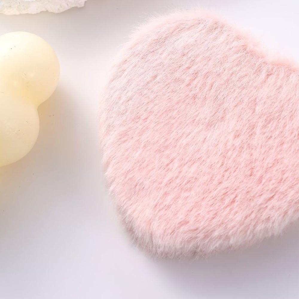 Mini Pocket Travel Handheld Mirror Double-sided Cosmetic Mirror New Plush Makeup Mirror Student