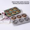 Silicone Donut Mold Diy Handmade Cake Mold Oven-Resistant High Temperature Baking Round 6-Cavity Cake Mold