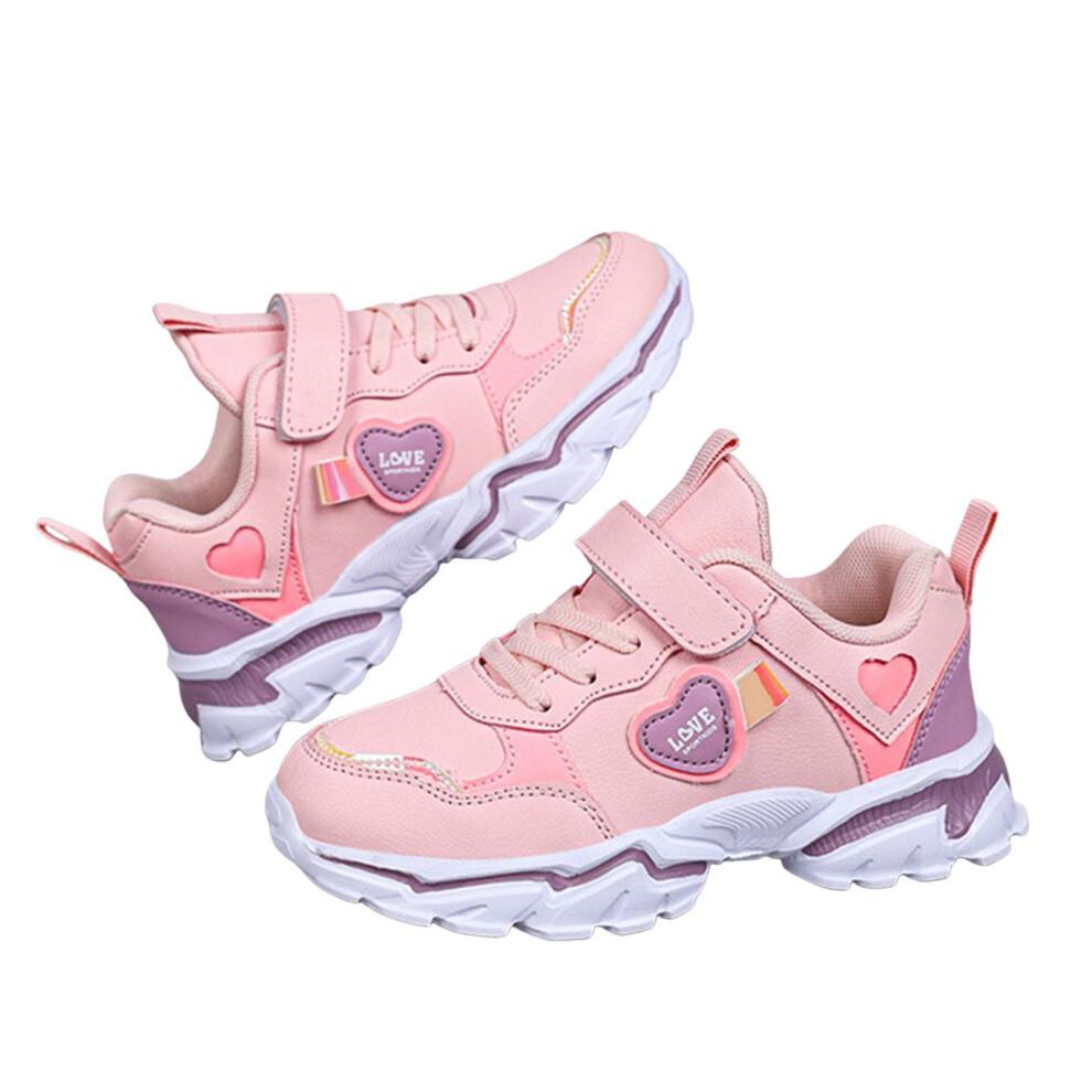 Toddler Boy Shoes, Light-Up Casual Sneakers for Outdoor Play – Compatible with 5.5–6 Years, Pink
