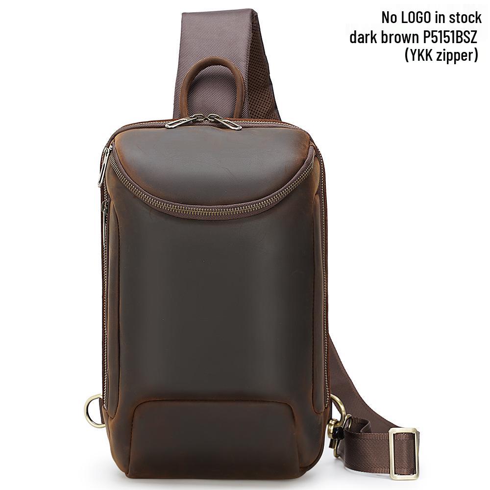 

Мужская ретро-сумка кроссбоди из натуральной кожи - Многофункциональная, большой вместимости, из кожи Crazy Horse, в европейском и американском стиле, на одно плечо