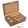 High-End Vintage Solid Wood Multi-layer Jewelry Box with Lock - Large Capacity for Necklace & Ring Storage