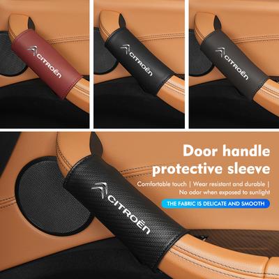 Car Door Inner Handle Protector Armrest Handle Decor Cover For C4 C3 C5 C1 C2 C6 C4L DS3 DS4 Berlingo Picasso Jumper