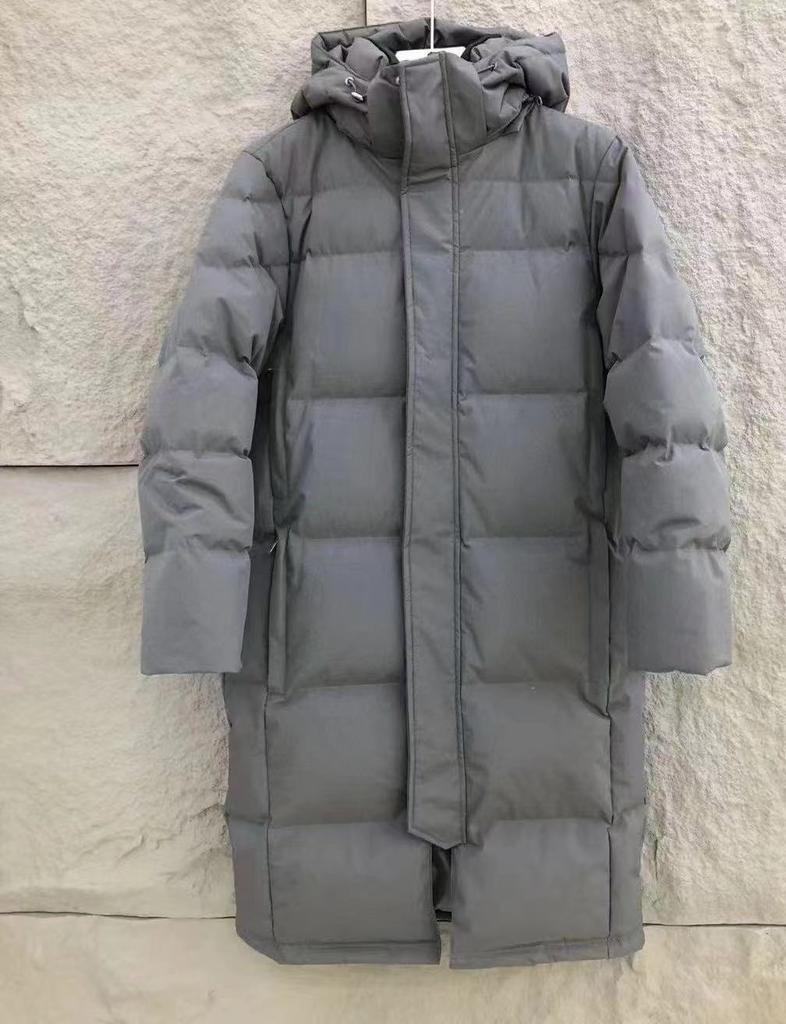 Chinese opera long down jacket enlarged and thickened art exam school uniform over the knee big quilt couple white duck down jacket batch