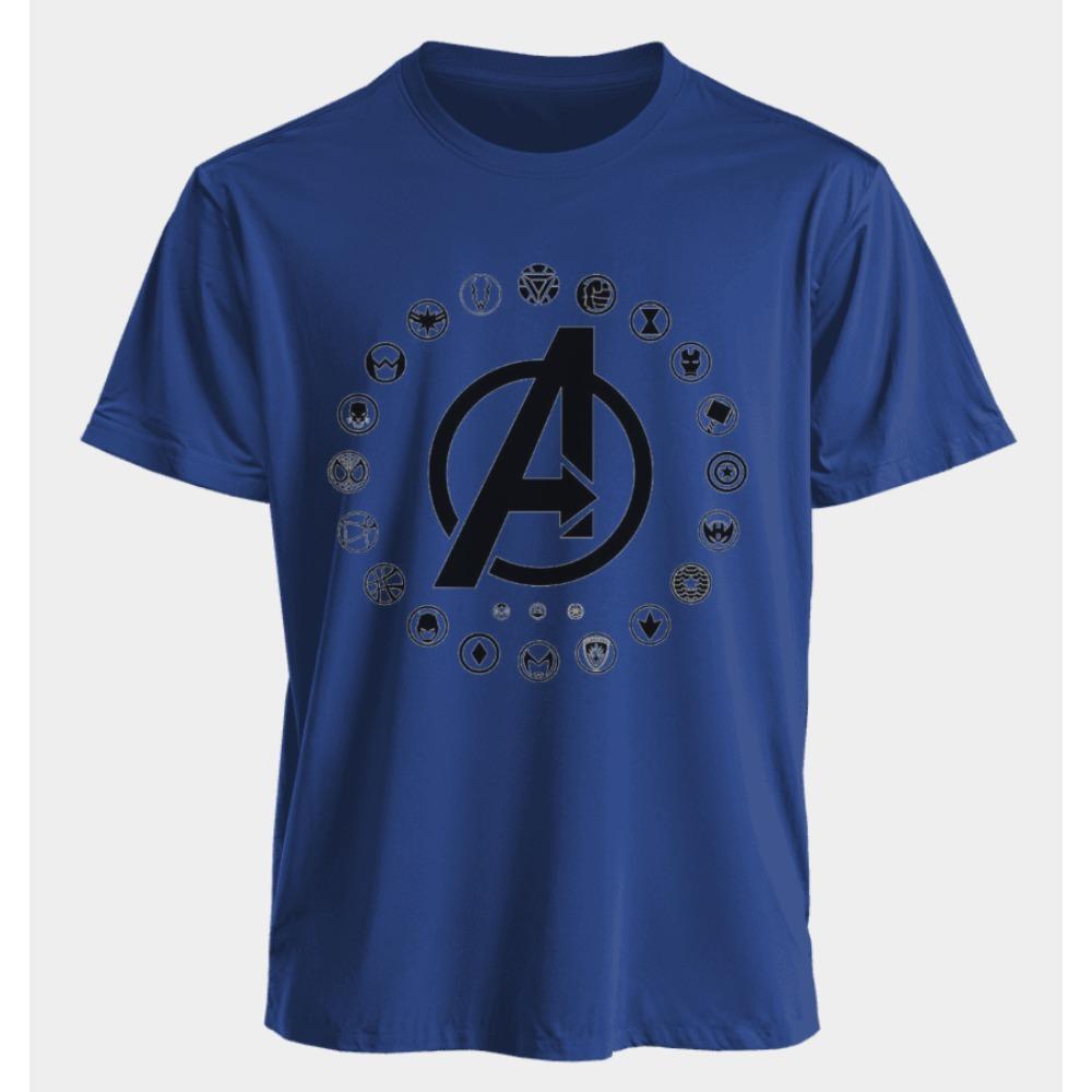 The Avengers Men's and Women's T-shirts Summer American Spring and Autumn New Oversized Casual Trendy Basic Short-sleeved