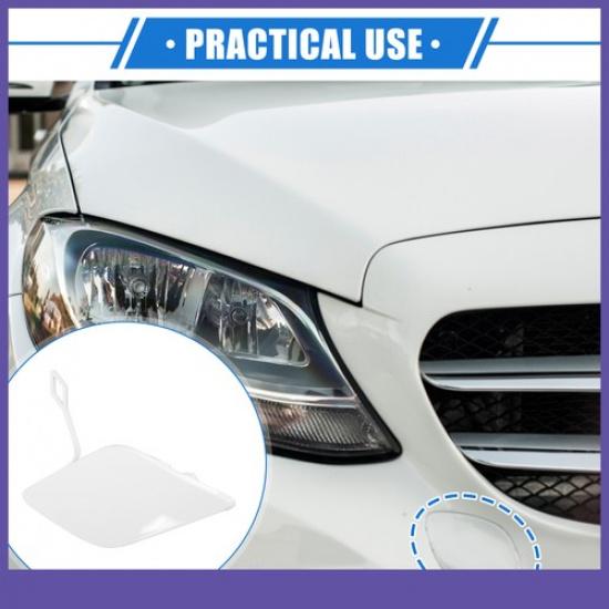 Car Tow Hook Eye Hole ONE  for Mercedes-Benz E350 2010-2013 White Front