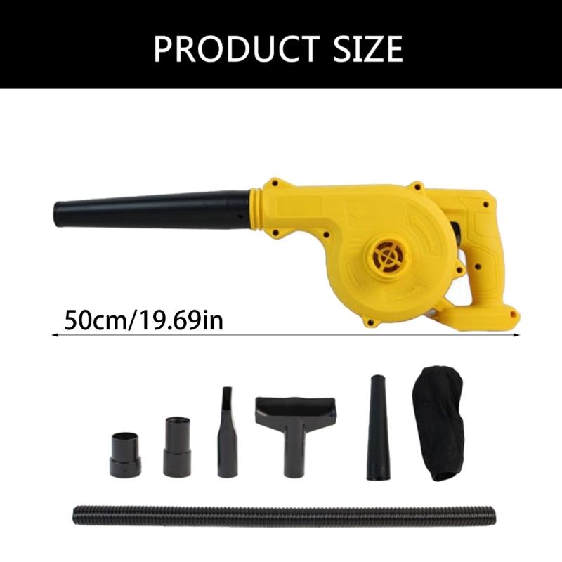 Leaf Blower Cordless Electric Cordless Leaf Blower with Replacement Tips Leaf Blowers for 18V 18650 Battery