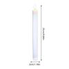 Flameless Taper Candle Set (6-Piece Set) with 10-Button Remote Control Long-Stem Electronic Candle and LED Wick Candle