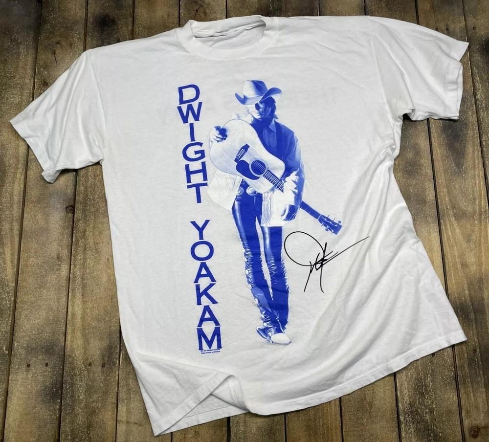 Vintage Dwight Yoakam Country Music Heavy Cotton White S-5XL Unisex Shirt BT1775 Unisex T-Shirt S