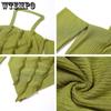 WTEMPO Casual Off Shoulder Halter T-Shirts for Women Spring Streetwear Stretchy Wild Slim Y2K Basic Tops