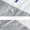Langarmhemd für Herren im koreanischen Stil Frühling/Herbst Reine Baumwolle Lässige Oberteile Neue Mode Herrenbekleidung Patchworkhemd Jugend