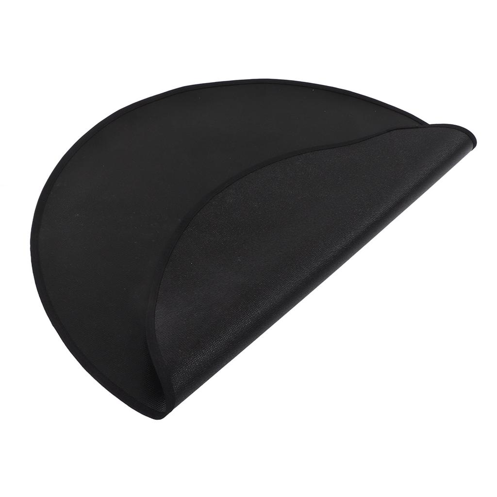 Grill Mat Fireproof High Temperature Resistance Washable Reusable Round BBQ Mat Black 24in   60cm Dia