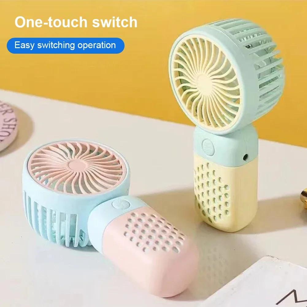 1PCS Handheld Small Fan Cute Mini USB Charging Small Fan Portable Portable Student Dormitory Desktop Small Electric Fan