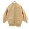 Adidas Trefoil Logo Blouson M Beige Quilted Back Women Used