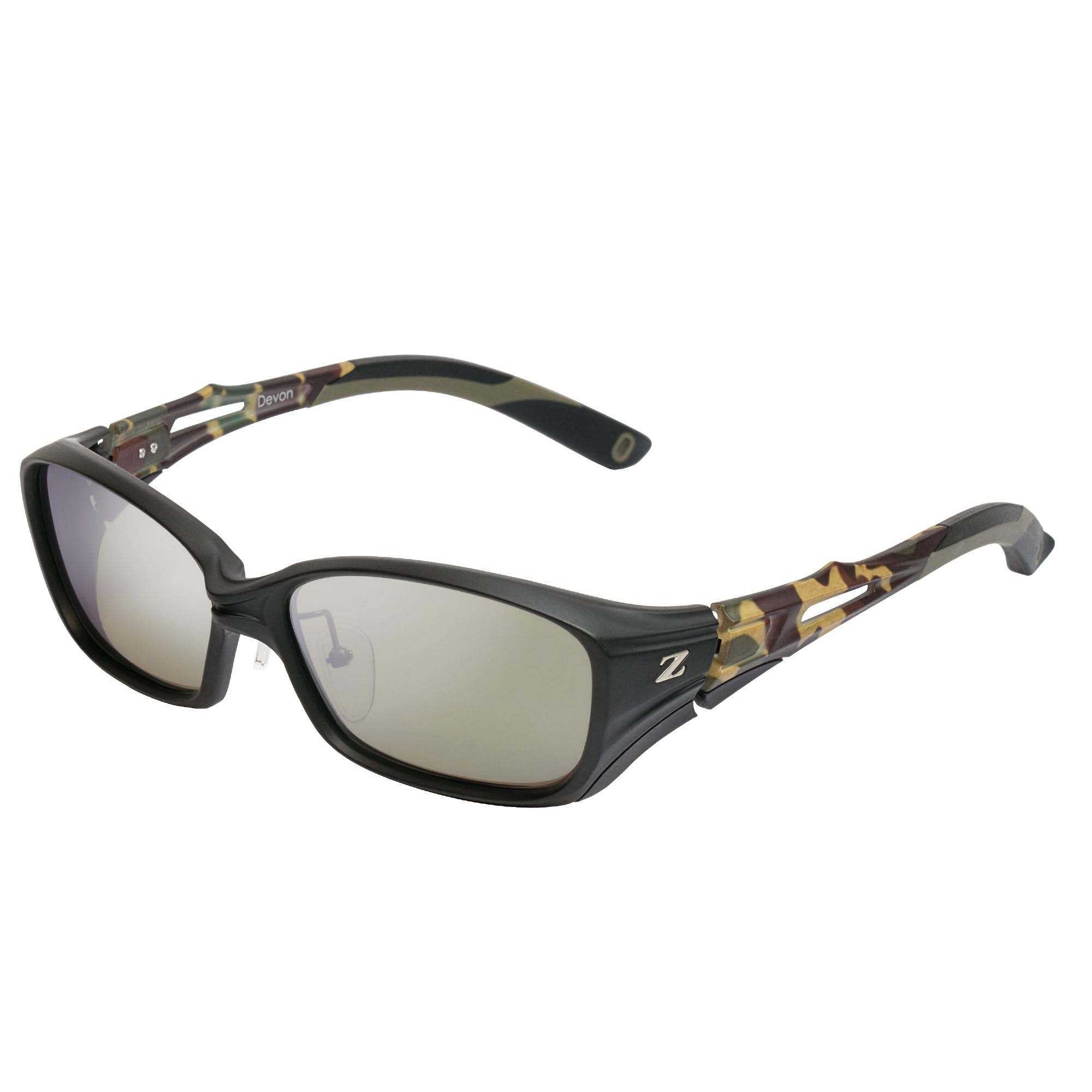 

Zeque Polarized Sunglasses Devon Woodland Camo TRUEVIEW SILVER MIRROR F-1992 SPORTS/