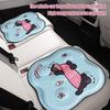 Cartoon Gel Seat Cushion For Driving Auto Cooling Seat Cushion Cherry Dog Pattern Breathable Sitting Pads Absorbs Pressure