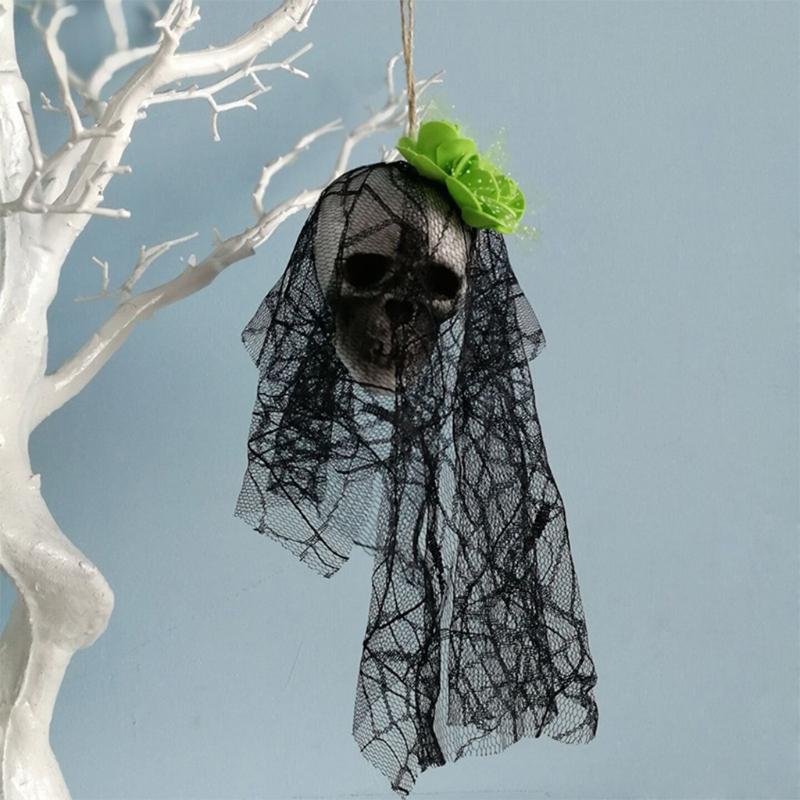4Pcs Halloween Hanging Ghost Skeleton Flying Ghost Party Props Halloween Haunted House Decorations