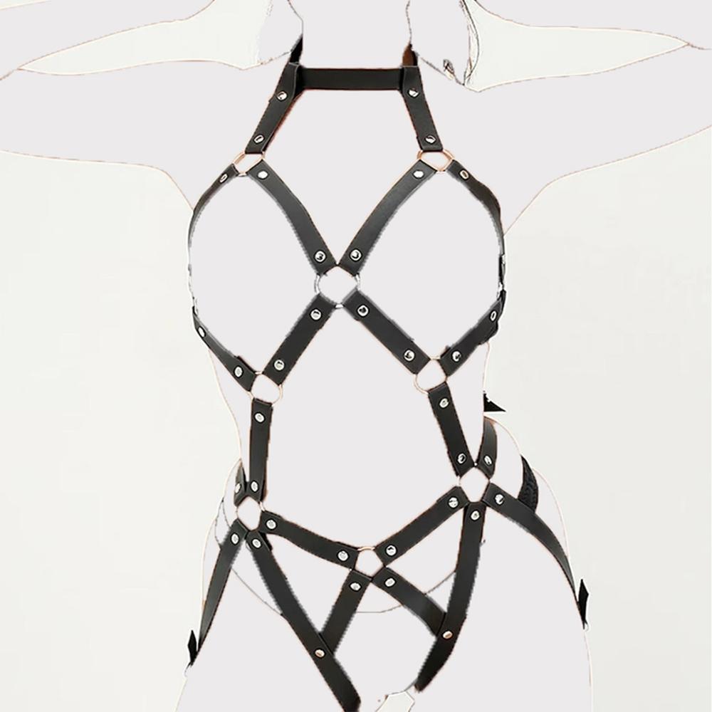 Restraints Harness Women Sex Bondage Fetish Toy Sexy Leather Harness Erotic Sex Flirting Straps Sex Toys for Couples