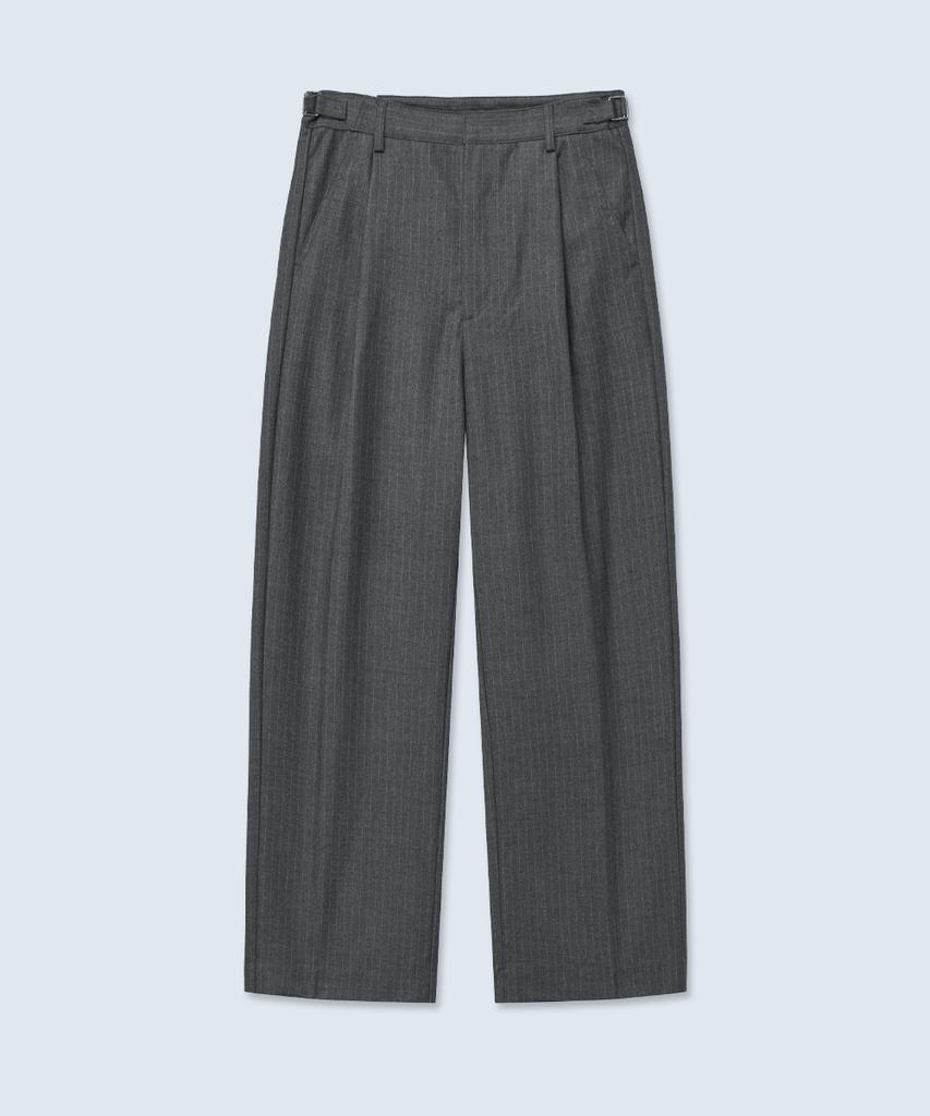 INTEMPOMOOD Retro Stripe Wide Slacks_Gray