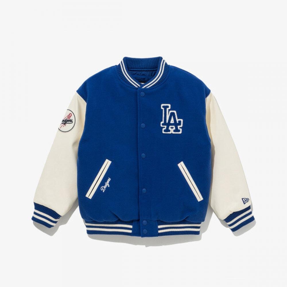 

New Era Mlb La Dodgers Varsity Jacket Bright Blue Blue/160