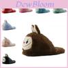 Cute Labubu Plush Slip On House Slippers With Thick Eva Soles For Cozy Indoor Comfort