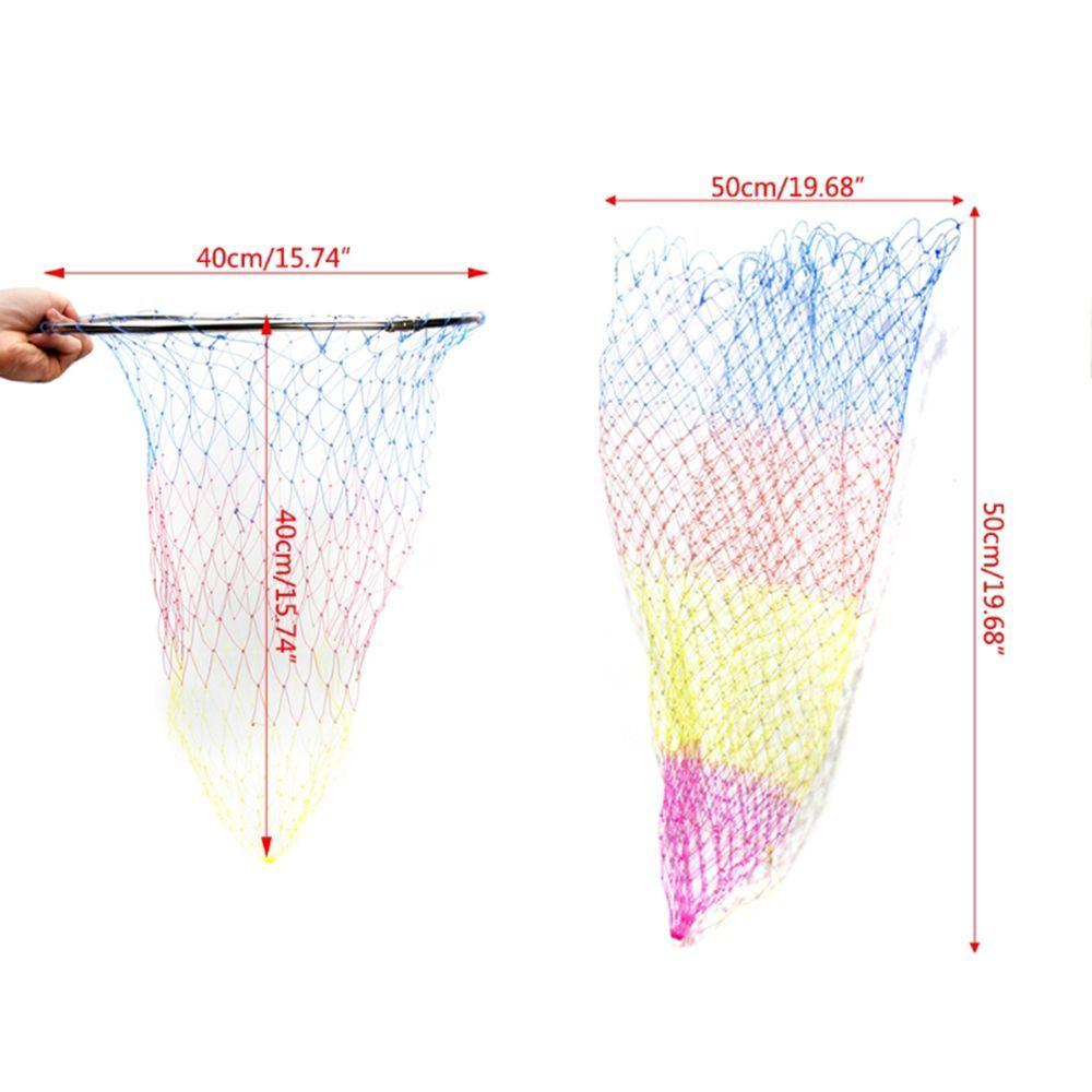 High Quality Fishing Tackle Depth Folding Dip Net Fishing Nets Collapsible Rhombus Mesh Nylon