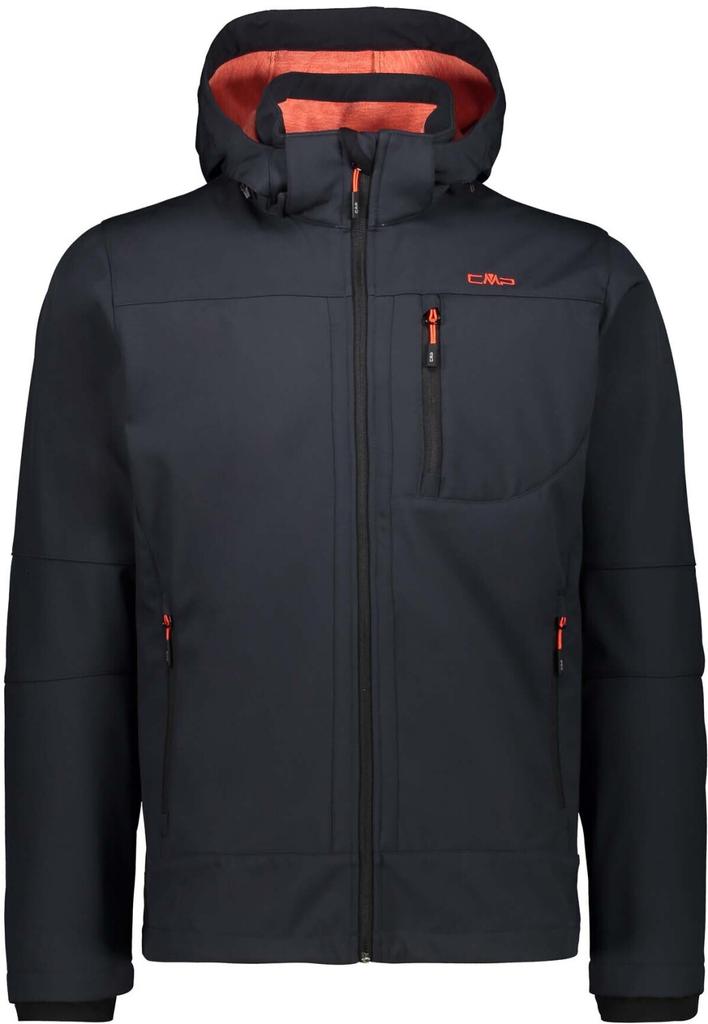 CMP Men's Softshell Jacket with Detachable Hood (3A01787N)