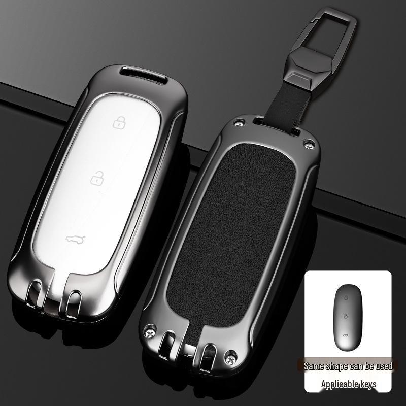 L9/L8/L7MAX Schlüsselhülle: Premium Metallschale, Ein-Schnallen-Schutz für Herren-Autoschlüssel