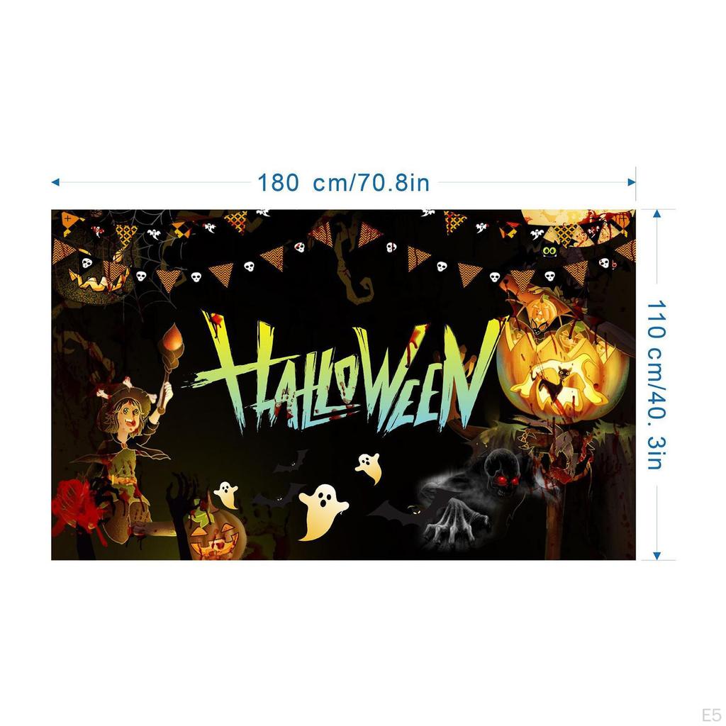 Banner de Cenário para Fotografia de Halloween Cena Assustadora Suprimentos Decoração Assustadora