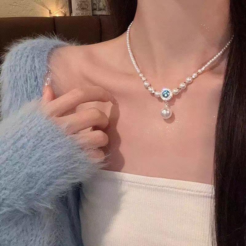 Spicy Girl Tassel Pearl Necklace: Elegant, Versatile Clavicle Jewelry for Women