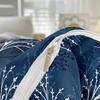 Kuup Queen Size Matte Duvet Cover with Flower Branch Design High Quality Skin Friendly Colored Bedding Set Quilt Cover