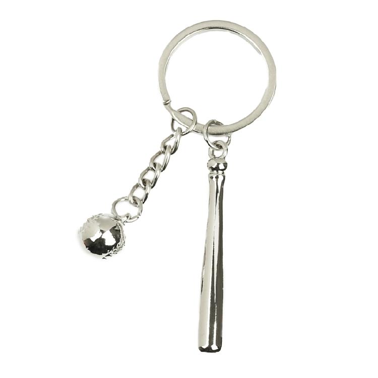 Sports Fan Keychain Tennis and Racket Charm Tennis Accessory Tennis Keyring Alloy Texture Suitable for Everyday Use