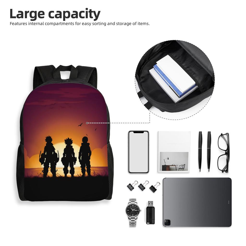 My Hero Academias Laptop Backpack Fashion Bookbag for College School Student Izuku Midoriya Katsuki Bakugo Shoto Todoroki Bag