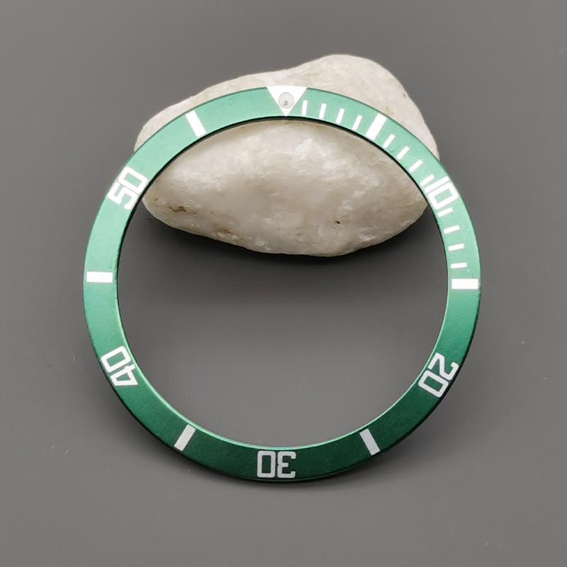Mod 39mmx32mm Aluminum Bezel Insert Fit for SKX 6105 6309 Turtle Watch Cases NH35 NH36 Case Watch Ring Mod Replace Parts