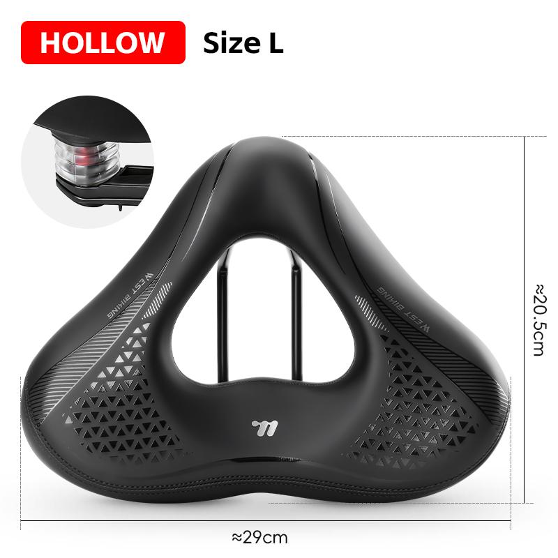 WEST BIKING Platāks Velosipēda Sēdeklis Ergonomisks