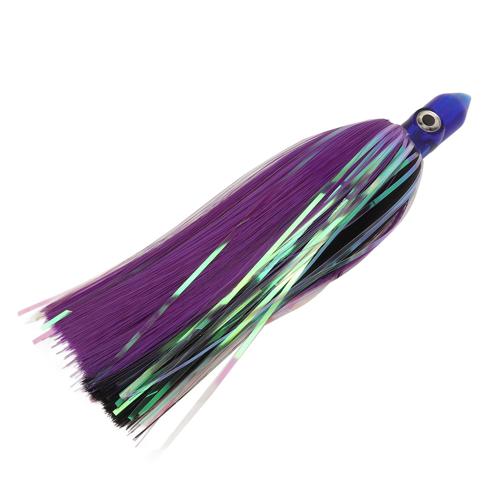 

9.1 дюйма Юбки осьминога Рыболовная приманка Мягкая рыболовная приманка Наживка Акриловая головка Реалистичная игра в воде 3D Реалистичные глаза Purple and Black