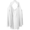 Multicolor Chiffon Gothic Cape: Long Wedding & Halloween Shawl for Women