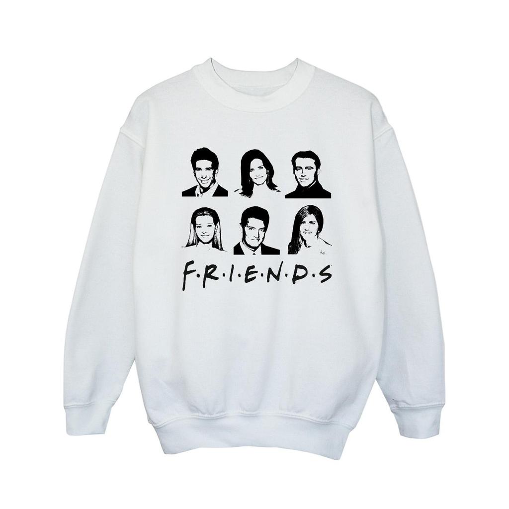 Friends Girls Faces Logo Sweatshirt
