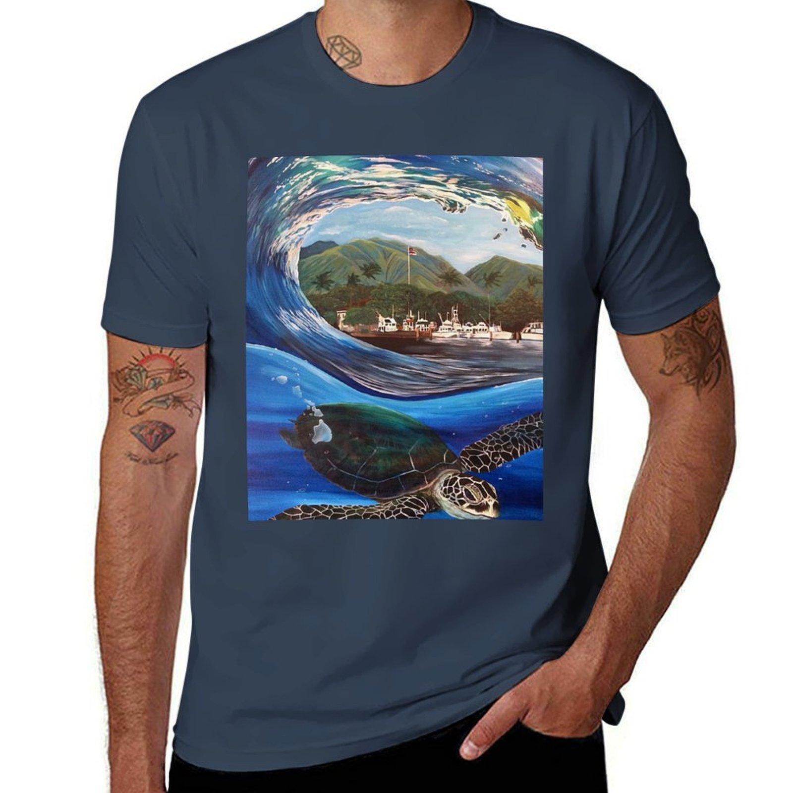 Lahaina Harbour Honu Tshirt Sporty Casual Quick Dry Tshirt S