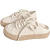 Summer new two wear with niche original canvas shoes