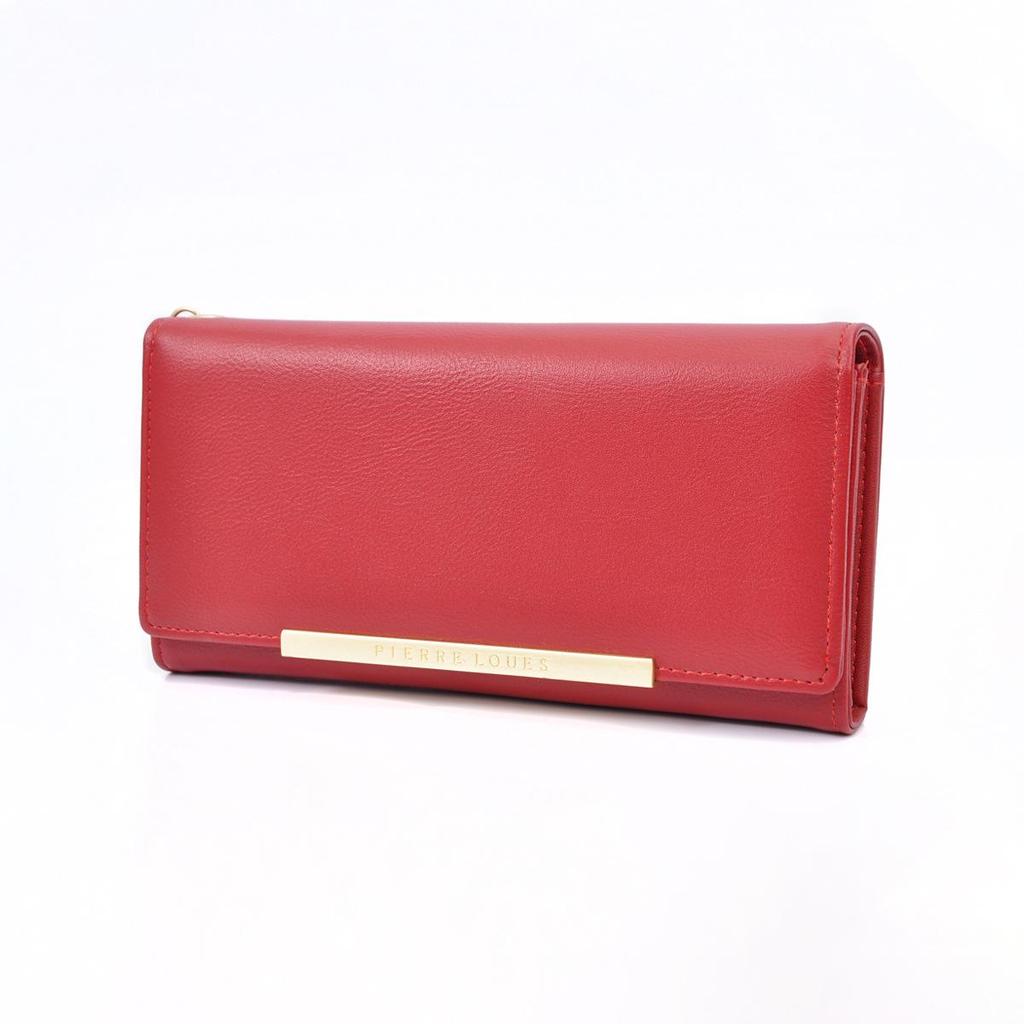 Damplånbok i koreansk stil med stor kapacitet och dubbelt vik – Enfärgad, Flera kortfack, Enkel exklusiv kuvertväska