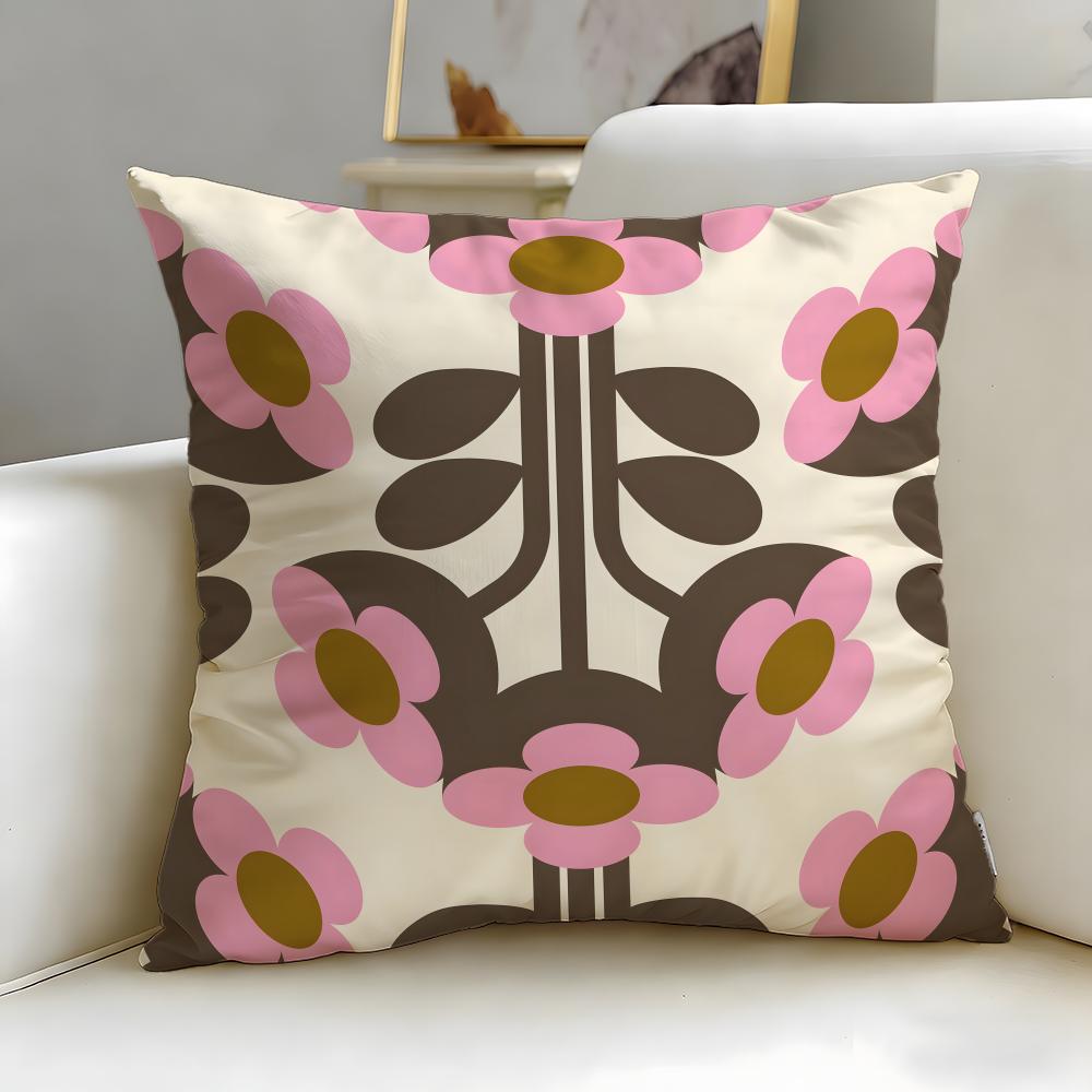 classic brand Orla Kiely Cushion Cover Soft & Easy-Wash Pillow Case – Versatile for Couch, Bed, Travel and Office